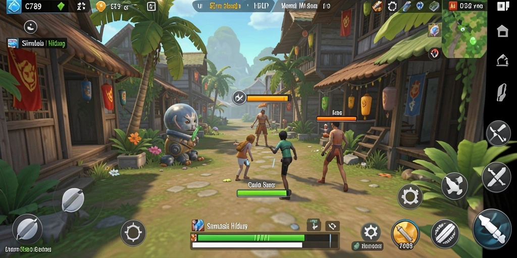 Tampilan gameplay C789 menampilkan interaksi sosial yang seru dan mendalam.