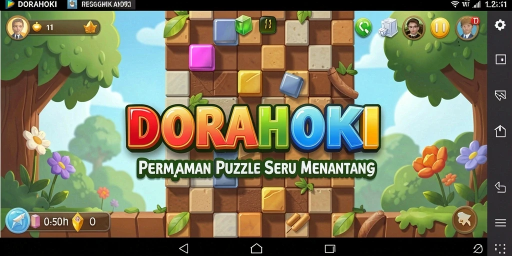 Tampilan gameplay DORAHOKI yang menawan dan penuh tantangan.