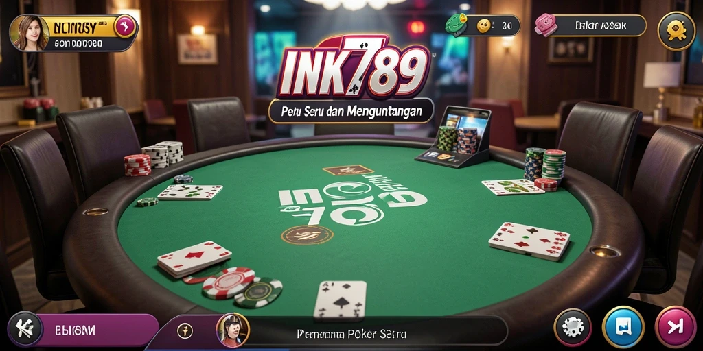 Screenshot gameplay INK789 menampilkan keseruan permainan Poker.