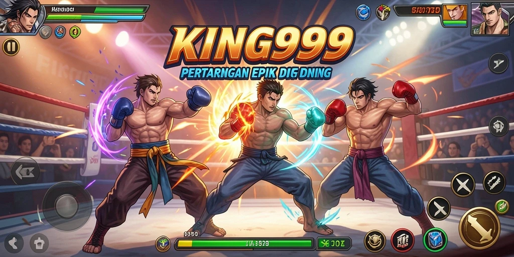Tampilan pertarungan dinamis dan grafis memukau dalam KING999.
