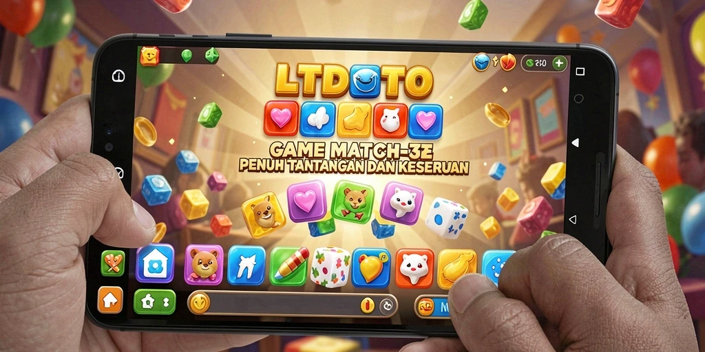 Tampilan gameplay LTDTOTO yang menarik dalam format Match-3.