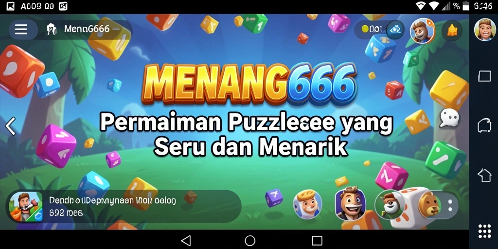 Tangkapan layar utama <strong>MENANG666</strong> menunjukkan gameplay puzzle yang menarik.