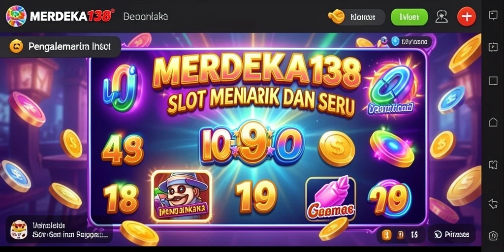 Screenshot gameplay Slot MERDEKA138 yang menampilkan serunya bermain.