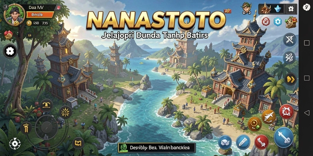 Tampilan gameplay NANASTOTO yang menakjubkan dalam dunia Open World.