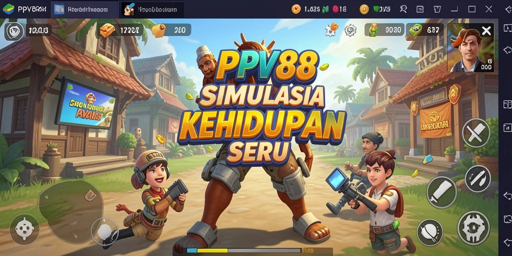 Tangkapan layar gameplay PPV88 yang menunjukkan simulasi kehidupan yang interaktif.