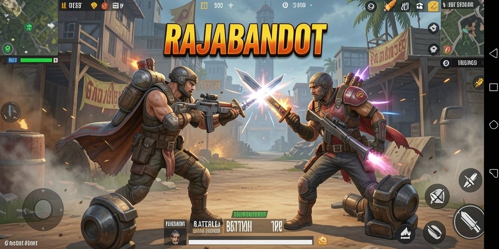 Tampilan seru dari pertarungan dalam RAJABANDOT.