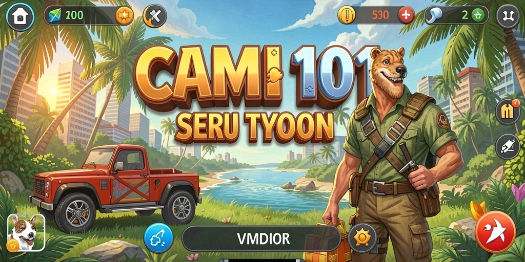 Screenshot REMI101 memperlihatkan momen seru dalam mengelola bisnis.