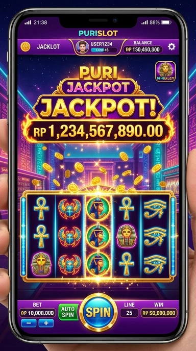 Screenshot aplikasi Purislot saat proses pengunduhan.
